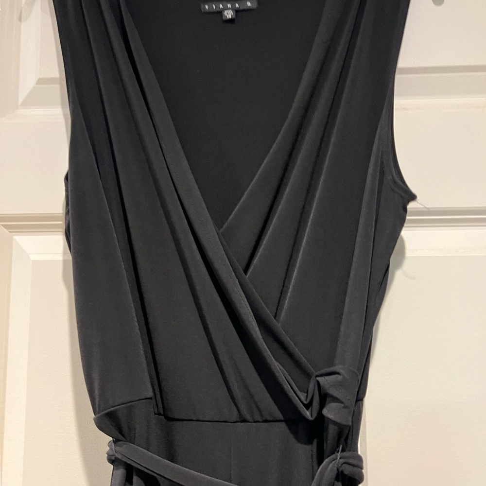 Black knit jumpsuit